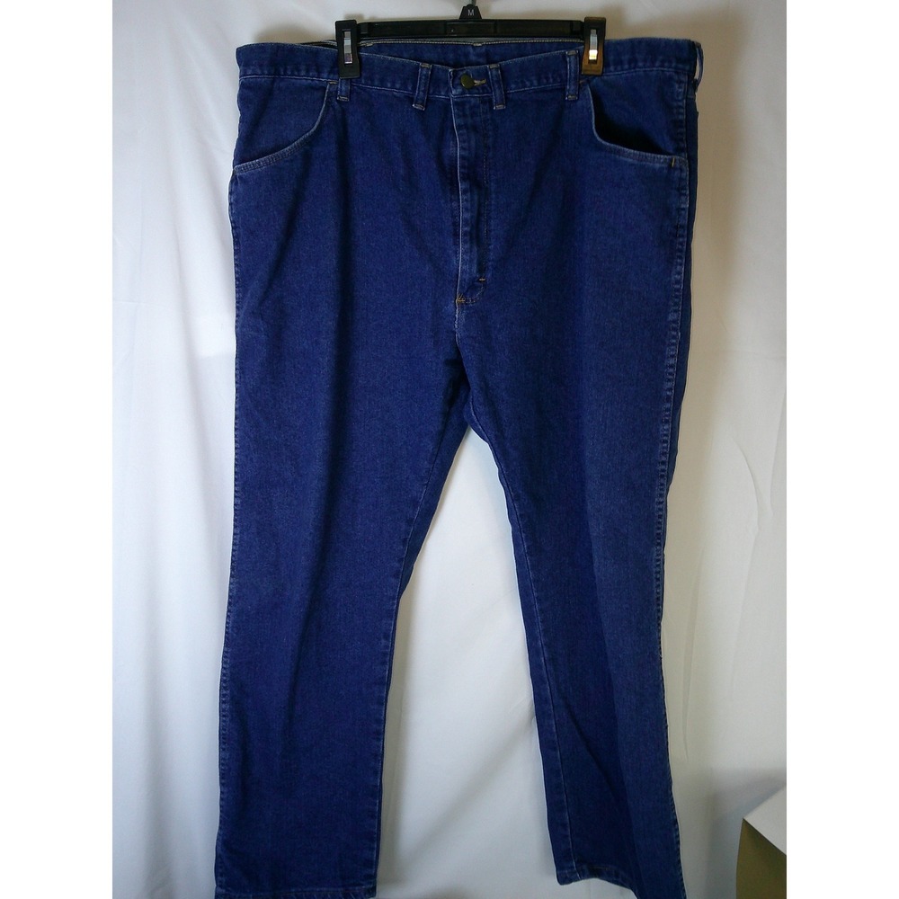 Wrangler Authentics Mens Blue Relaxed Fit Straight Leg Jeans 44x30 85900DW NWOT